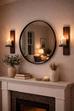 Load image into Gallery viewer, Rustic Wooden Wall Sconces – Handmade Candle Holders – Plant Holders