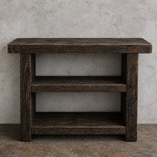 Load image into Gallery viewer, Rustic Handmade Sofa Side Table / Living Room Storage Unit
