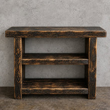 Load image into Gallery viewer, Rustic Handmade Sofa Side Table / Living Room Storage Unit
