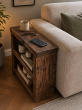 Load image into Gallery viewer, Rustic Handmade Sofa Side Table / Living Room Storage Unit
