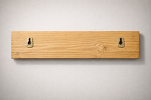 Load image into Gallery viewer, Handmade Wooden Key Rack Shelf – Antique Pine Finish with Hooks
