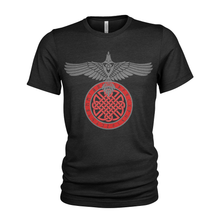 Load image into Gallery viewer, Norse Raven Valknut Valhalla Vikings T-Shirt
