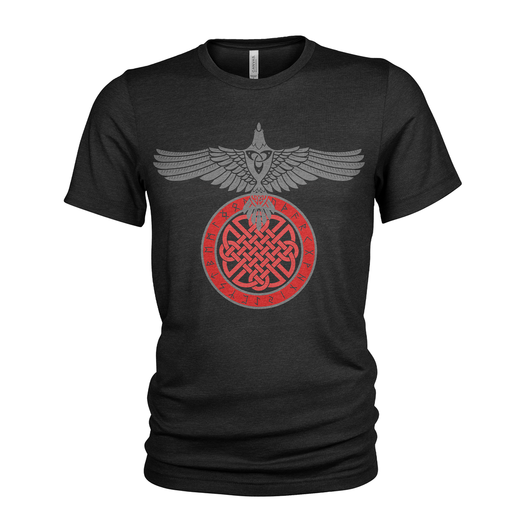 Norse Raven Valknut Valhalla Vikings T-Shirt