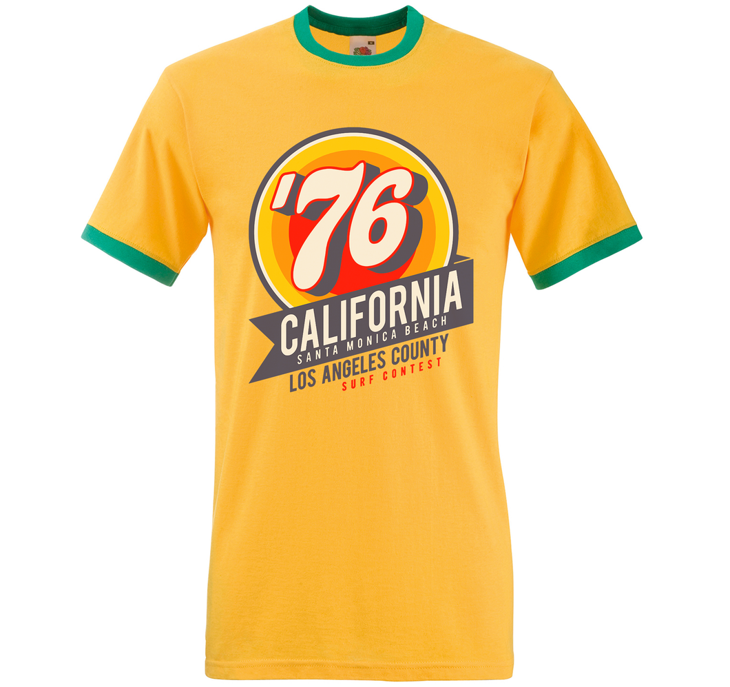 Santa Monica 1976 Classic Unisex Ringer T-Shirt