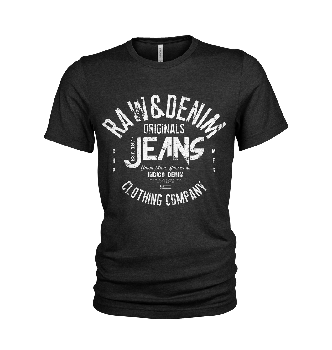 Superior Raw & Denim Cotton Crew Neck Casual T Shirt