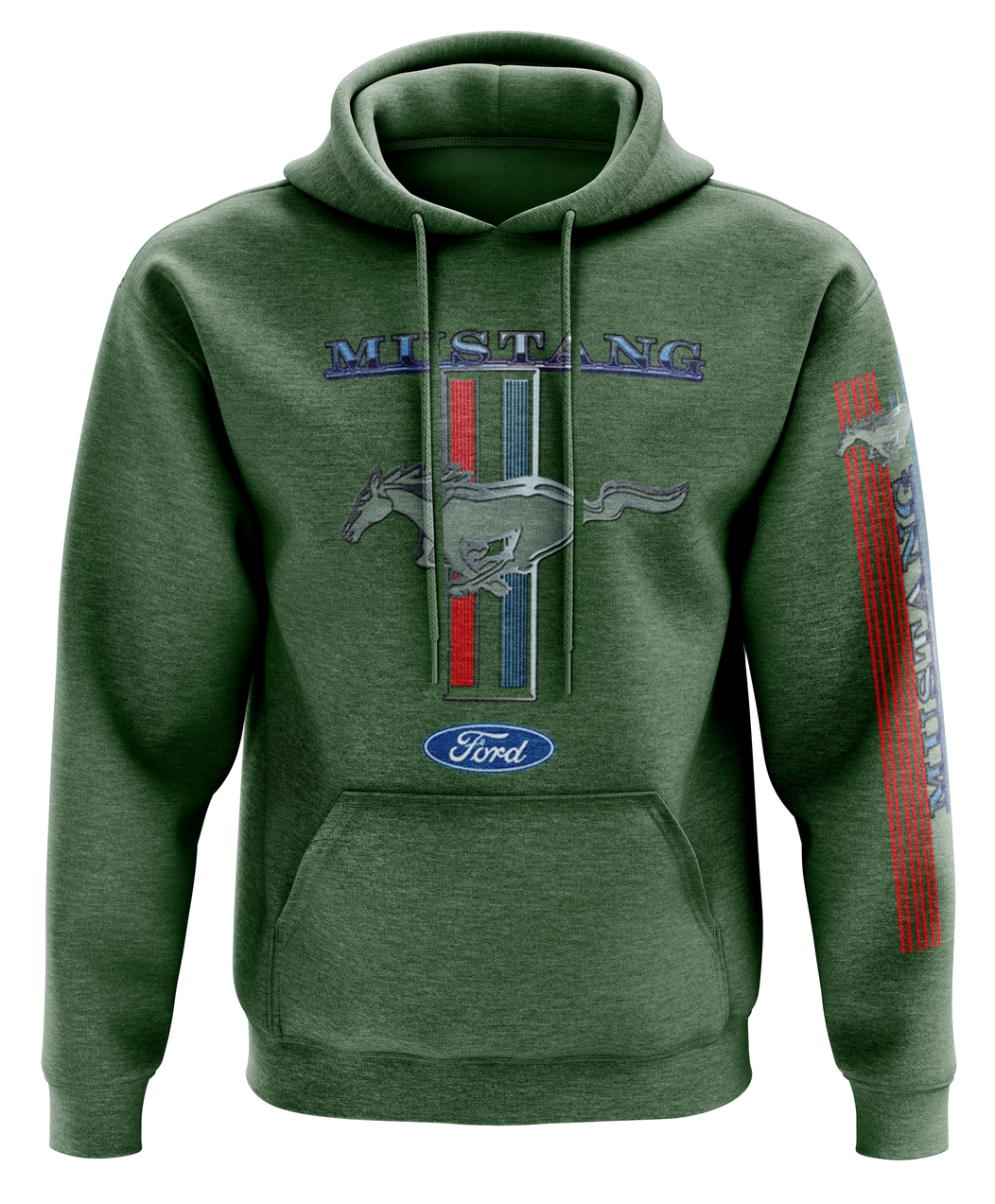 Ford Mustang Vintage Tribar Hoodie #1917