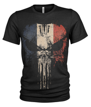 Load image into Gallery viewer, French Grunge Punisher Skull Men's T Shirt
