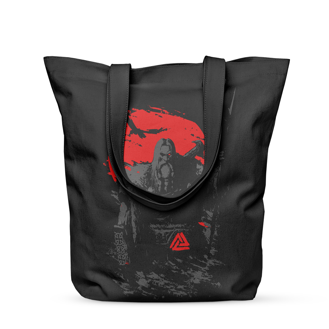 Vikings Odin Norse God Lite Organic Cotton Tote Bag