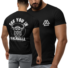 Load image into Gallery viewer, See You In Valhalla Viking Valknut Men&#39;s T-Shirt
