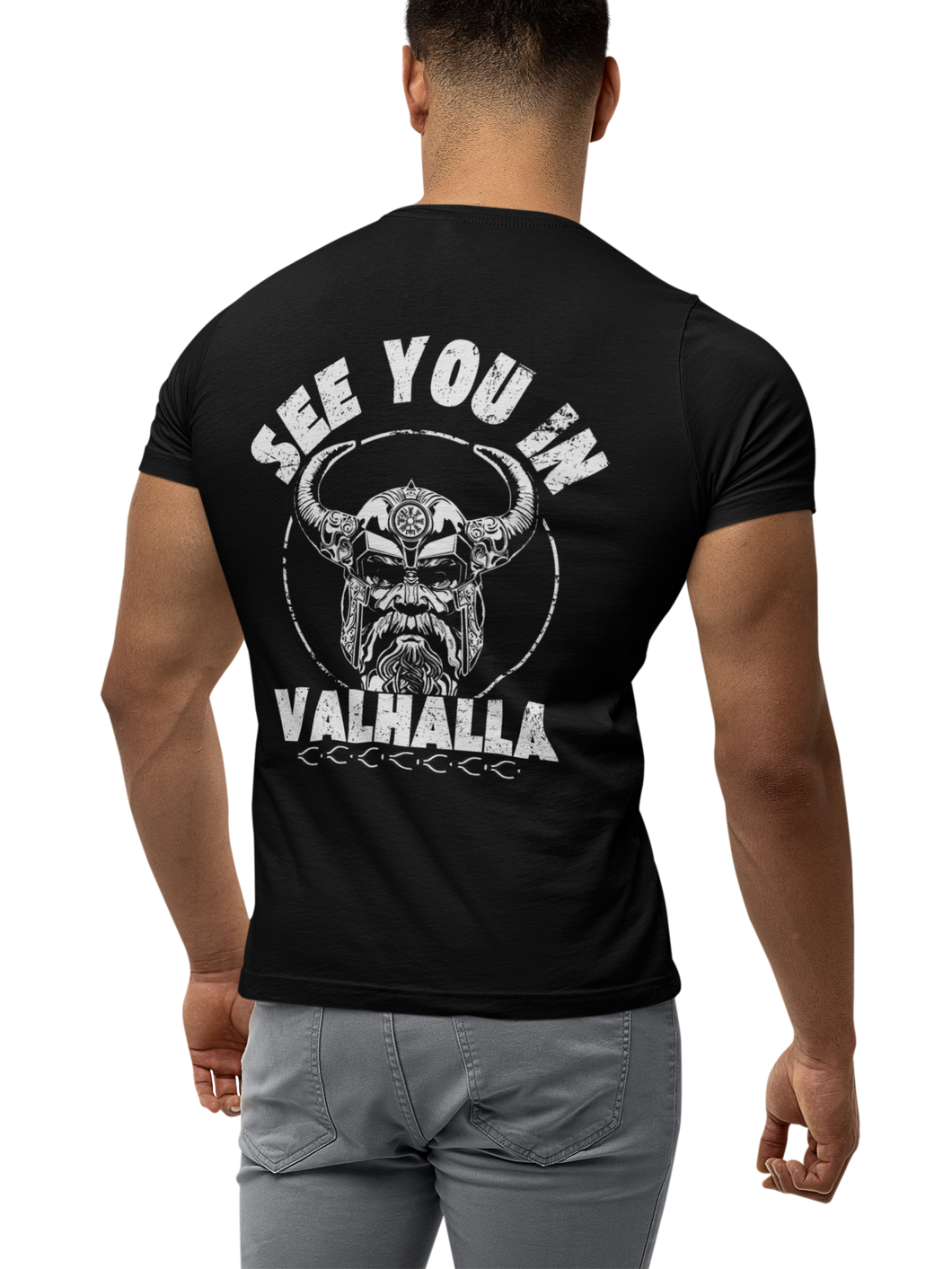 See You In Valhalla Viking Valknut Men's T-Shirt