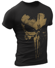 Load image into Gallery viewer, The Punisher Dark Gold Skull Men&#39;s T Shirt
