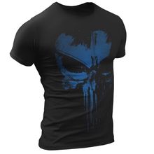 Load image into Gallery viewer, The Punisher Grunge Blue Skull Men&#39;s T Shirt
