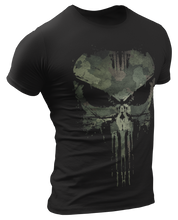 Load image into Gallery viewer, Military Dark Camo Punisher Men's T Shirt
