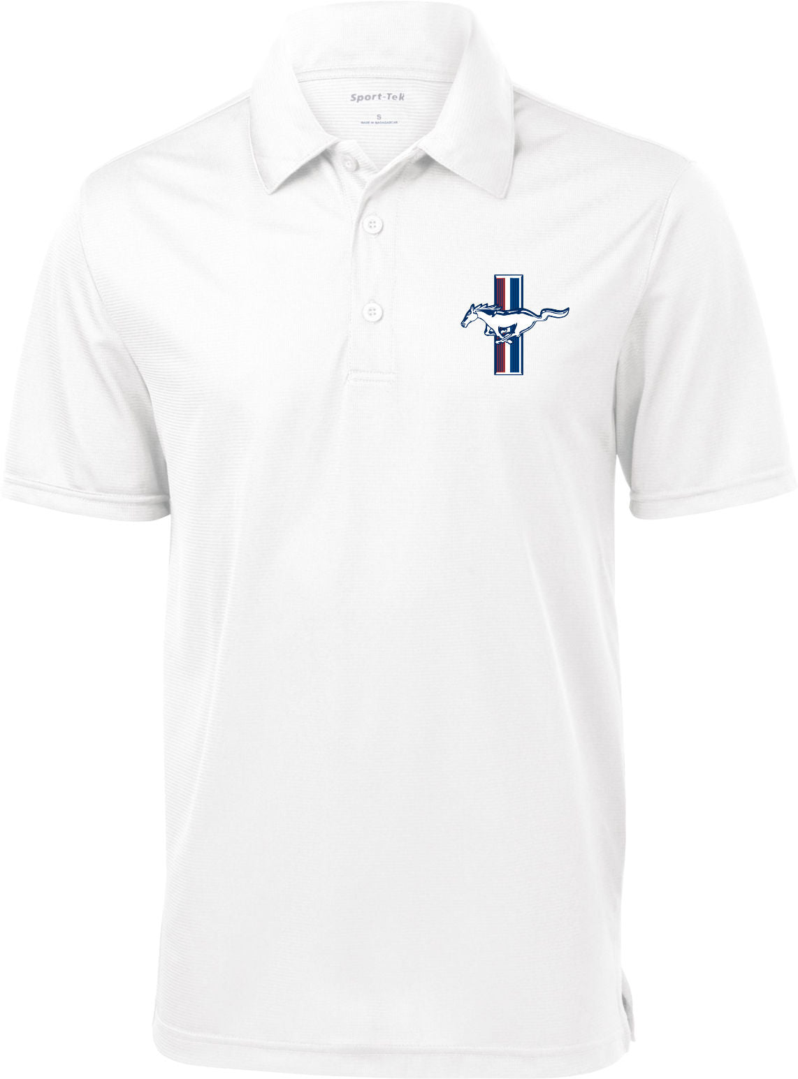 Ford Mustang Tribar Cool Performance Polyester Polo Shirt